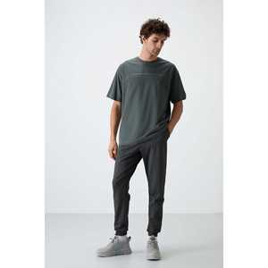 Camiseta Oversize para Hombre Color Caqui, 100% Algodón Jersey, Textura Gruesa, Estampada-88371 - Product Image 4