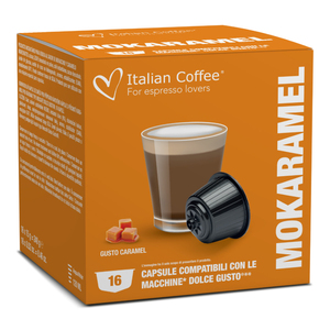 16 Cápsulas de Café Italiano Mokaccino Caramelo compatibles con Nescaf Dolce Gusto* - Product Image 1