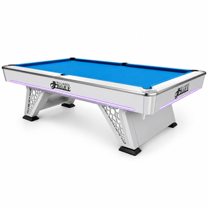 BOJUE 9FT Professioneller 9-Ball <span class=keywords><strong>Billardtisch</strong></span> mit Schieferplatte, Stahlbeinen, Thai-Eichen-Randen, Robuste Konstruktion, Amerikanischer Stil, Anpassbar - Product Image 1