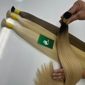 Cuticules cheveux alignés de qualité supérieure en vrac vietnamien cheveux naturels blonds 613 vierge cuticule alignée extension de cheveux humains - Product Image 4