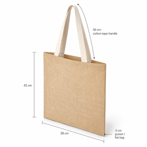 Sac Thaila réutilisable en coton avec poignée intégrée robuste, sac de courses écologique pour un usage quotidien - Product Image 4
