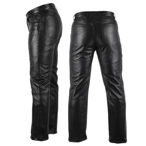 Nouveau modèle Skinny Fit hommes pantalon en cuir véritable tenue décontracté hommes pantalon en cuir de haute qualité - Product Image 4