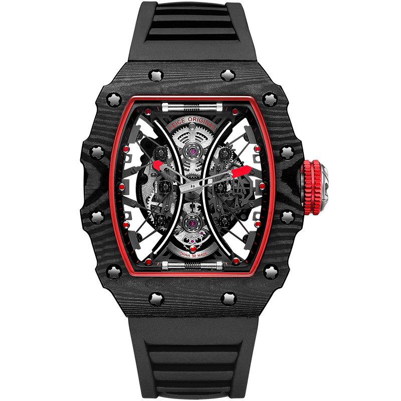 skeleton tonneau watch