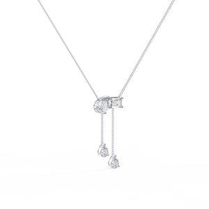 Collier en or 18 carats avec diamant de laboratoire pour filles - Product Image 5