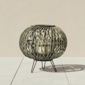 Lanterne de tombe en aluminium avec motif de feuilles Couleurs personnalisées Intérieur et extérieur Décoration de maison et de jardin Design classique éclair - Product Image 3