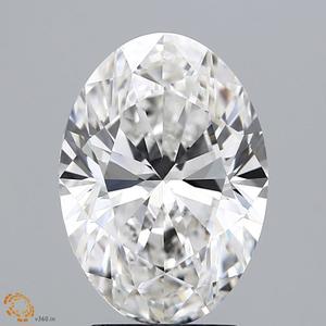 IGI 3,05 CT Diamante de corte ovalado suelto para anillo Diamante cultivado en laboratorio Color G VS1 Claridad Diamante ecológico suelto para ella - Product Image 1