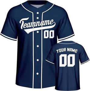 Maillot de baseball professionnel personnalisé en gros, respirant, antibactérien, séchage rapide, vêtements de sport, impression par sublimation, nom et numéro de l'équipe - Product Image 1