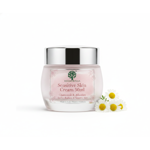 Crème apaisante délicate 50 ml pour peaux sensibles, formule naturelle hypoallergénique, OEM, marque privée, Italie, lotion pour le corps RedMoringa - Product Image 1