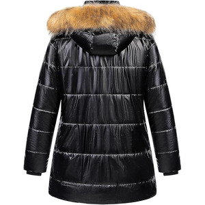 Fashion Forward Modern Women's Regular Puffer <b>Jacket</b> Solid Winter Breathable Quick Dry Woven Fabric Windproof Insulated - Product Image 2