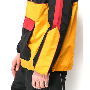 Chaqueta cortavientos personalizada para hombre, precio al por mayor, diseño de cuello de invierno impermeable de alta calidad para exteriores, informal - Product Image 5