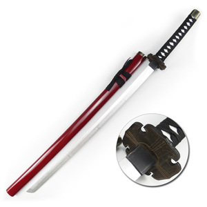 Cosplay japonais dessin animé tueur de démons Kimetsu no Yaiba Rengoku Kyoujurou épée matériau gaine en bois Anime épée - Product Image 4