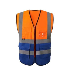 OEM Professional Manufacturer's Latest Design Customized High Vis Reflective Safety Vest <b>Jacket</b> Outer Wear <b>Rhinestone</b> Technics - Product Image 5