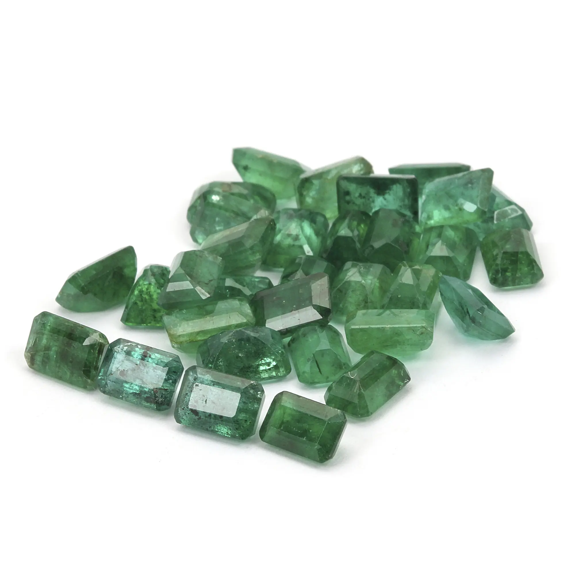 5 Carats Lot Emerald Octagon 6x4mm Approx. 8 Pieces Natural Emerald Stone Faceted Cut Green Gemstone for Making Jewelry