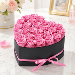 AYOYO Fiori <span class=keywords><strong>di</strong></span> Rosa Artificiali Personalizzabili, Bouquet a Forma <span class=keywords><strong>di</strong></span> Cuore in Vari Stili, Fiori Conservati, <span class=keywords><strong>Regalo</strong></span> per <span class=keywords><strong>San</strong></span> <span class=keywords><strong>Valentino</strong></span> - Product Image 3