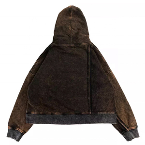 เสื้อแจ็กเก็ตแบบมีกระเป๋าสำหรับทุกเพศดีไซน์ลำลองมีฮู้ดขนาดฟรีไซส์จากผู้ผลิตผ้าฝ้าย - Product Image 5