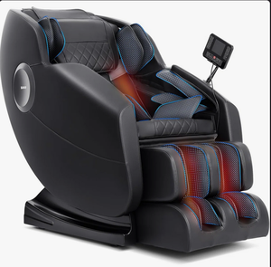 Sillón de Masaje de Gravedad Cero de Cuero Genuino Modelo 77 con Función de Calor para Sala de Estar u Hotel - Product Image 2