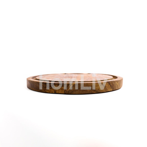 Planche à découper ronde en bois de teck Molita S, durable, sans peinture ni vernis, halal, personnalisable pour la cuisine - Product Image 5