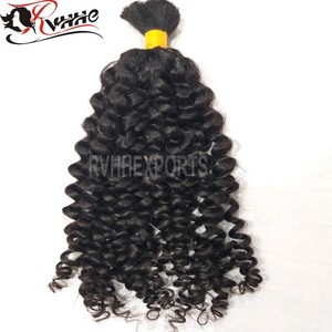 Mechones de pelo humano sin procesar, pelo Afro rizado virgen Remy de alta calidad a granel - Product Image 3
