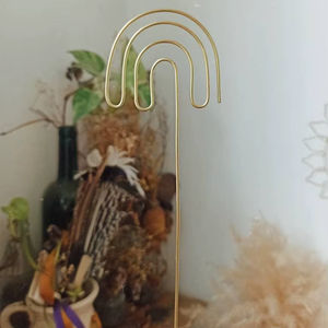 Bâton de jardin en métal fait à la main conçu pour la décoration extérieure contemporaine de jardin et l'accent d'affichage de voie - Product Image 1