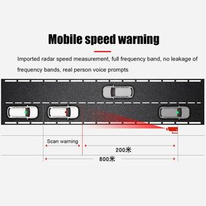 V7 Auto Snelheidsmeter Elektronische Radar Snelheidsmeter Instrument Voertuig Snelheidsradar Detector - Product Image 5