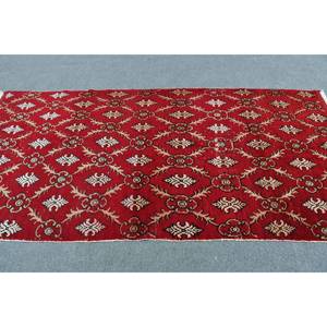 Alfombra de lana Roja turca Vintage 4,2X8,6 pies área grande rectángulo patrón abstracto para entrada pasillo 10mm de espesor nuevo modelo - Product Image 3