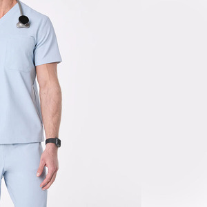 De calidad superior de los hombres Hospital Enfermeras Scrubs de punto de poliéster disponible en todos los colores y tamaños fácil de usar al por mayor - Product Image 2