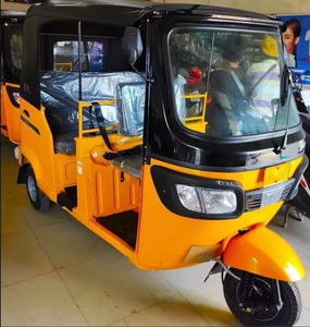 Tuk-Tuk 200cc refroidi par eau, nouveau modèle 2024 2025 TVS-King Deluxe, tricycle à 3 roues, jaune doré - Product Image 5