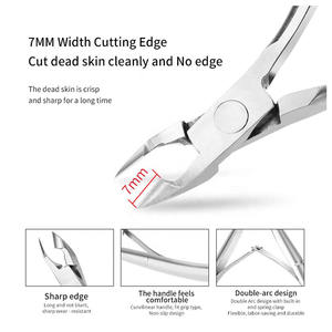 Pince à cuticules en acier inoxydable de qualité professionnelle pour les soins des ongles et des doigts L'art de la maîtrise de la manucure avec pinces à cuticules - Product Image 3