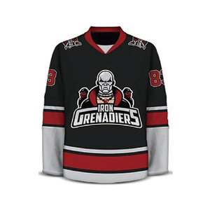 Ensemble de maillots de hockey sur glace personnalisés pour hommes adultes 100% polyester séchage rapide respirant antibactérien nom d'équipe personnalisé logo Position - Product Image 2