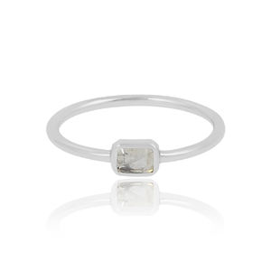 Anillos minimalistas de diseño simple, plata de ley 925, piedra lunar, anillo de piedra preciosa natural para joyería de moda, exportador mayorista de anillos - Product Image 3