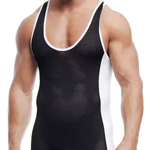 Combinaison de musculation pour homme, tenue sexy pour la musculation, combinaison de musculation sublimée, justaucorps de lutte - Product Image 5