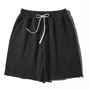 Listo para enviar 340G Pantalones cortos de entrenamiento para correr en el gimnasio para hombres 100% Algodón French Terry Cómodos Joggers lisos transpirables - Product Image 4