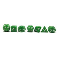 Ensemble de 7 dés polyédriques en cristal bleu personnalisés pour Dungeons and Dragons