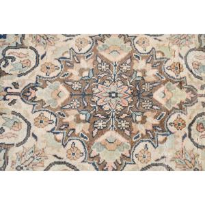 Alfombra Turca Vintage, Grande, 6.4x9 pies (195x273 cm), Alfombra de Lana con Diseño Floral Azul - Product Image 5