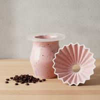 Ensemble de pot et de filtre en porcelaine durable de qualité supérieure multi-usages 3460991SETS-0.35 pour les amateurs de café