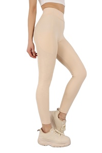 Legging de sport taille haute pour femme avec logo personnalisé, en spandex uni, effet froncé aux fesses, sans couture, pour la gym, le fitness et le yoga 2026 - Product Image 3