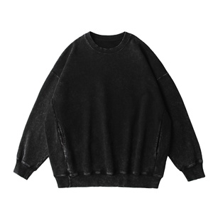Sweat-shirt épais oversize délavé style vintage pour homme – Nouvelle collection 2026 pour tenue décontractée - Product Image 4