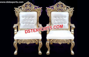 Sillas DE BODA indias para novio y novia, diseño único, sillas de escenario para novia y novio, sillas de escenario para parejas de bodas del sur de India - Product Image 3