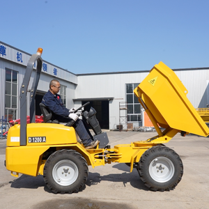 Mini-dumper JCB 1T-E jaune, chargeuse sur pneus compacte, équipement de transport pour chantier de construction - Product Image 5
