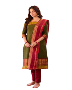 ชุดสูทปักลายดอกไม้แบบอินเดียสำหรับงานปาร์ตี้ที่หัวเข่าโอกาสพิเศษงานปาร์ตี้แบบลำลองผ้าจอร์เจีย - Product Image 1