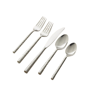 Ensemble d'argenterie de collection de couverts en métal de qualité supérieure comprenant une fourchette couteau cuillère couverts finis en or pour hôtel maison restaurant - Product Image 2