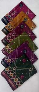 Sari de Seda de Algodón Puro con Estampado Artesanal Dabu, Teñido Natural, Sari de Diseñador para Mujer, Tela Suave de Alta Calidad con Estilo Tradicional - Product Image 6