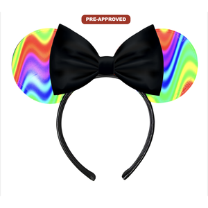 Custom Factory Direct Order Made-to-Order Concept <b>Mouse</b> Ears Hair Accessory Gilded Headband Design - Product Image 1