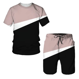 New summer men short <b>set</b> 3D printing men short sleeve T-shirt shorts <b>sets</b> 2 pieces custom casual summer tracksuit <b>set</b> mens - Product Image 3