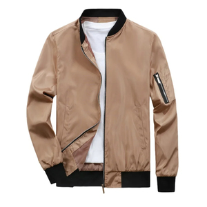 Manteau coupe-vent zippé décontracté léger pour homme printemps automne avec poches taille XS - Product Image 4