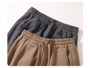 กางเกง NeverStatic รุ่นปี 2025 สไตล์ฤดูใบไม้ร่วง ซิปหน้า เอวยางยืดปานกลาง ปลายขาจั๊ม ทรงปกติ ผู้ชาย สีพื้น ระบายอากาศได้ดี ผ้าฝ้าย 100% - Product Image 5