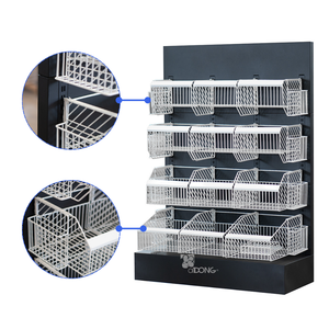 Estante de metal personalizable de un solo lado para supermercado ADONG A34 estante de exhibición de cesta colgante disponible OEM/ODM - Product Image 1