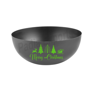 Tazón para Servir Clásico de Acero Inoxidable Negro Impreso, Apto para Lavavajillas - Product Image 3