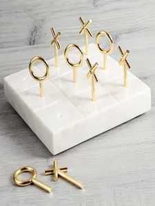 Marbre avec métal steek parfait Tic-Tac-Toe Game meilleur design avec la meilleure qualité pour enfant par Target World - Product Image 2