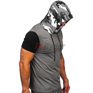 Camisetas con Capucha para Hombre al por Mayor, la Mejor Calidad, Impresión Personalizada, Ecológicas, de Secado Rápido, Transpirables, Estilo Deportivo, OEM - Product Image 3